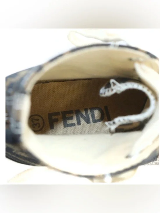 Vintage Fendi Zucca Print High Tops - Picture 6 of 6